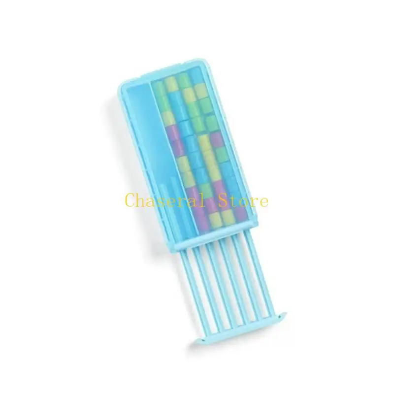 E7CE Color Stacking Tabletop Toy with Fold-Out Tray and ABS Pieces for Desk Play, Family Table Fun, Coffee Table Use and Travel