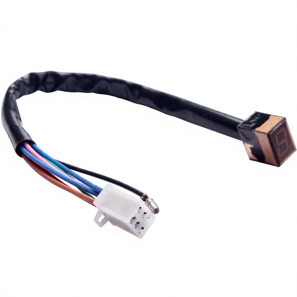 Motorcycle Gear Indicator LED Digital Display Sensor For ATV Quad Sand Vehicle Motorbike Shift Position Upgrade Part