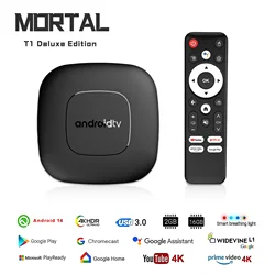 HOT 2024 Mortal T1 Smart Home Theater TV Box  Bluetooth Google Assistant Android13 AllwinnerH313 2.4G&5G Wifi 4K HDR10 Netflix