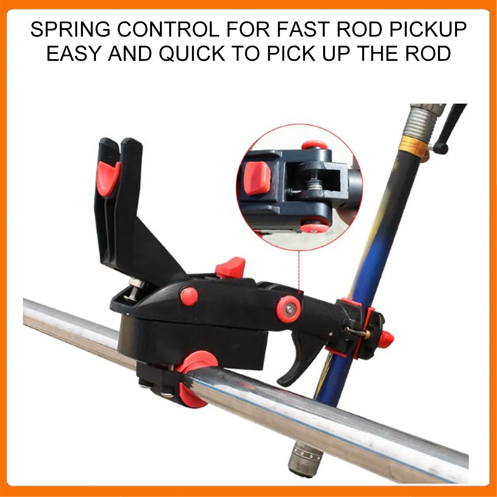 Adjustable Fishing Boat Rod Holder Fishing Rod Racks Folding Holder  360° Rotation Ergonomic Lightweight for Yachts for Decks