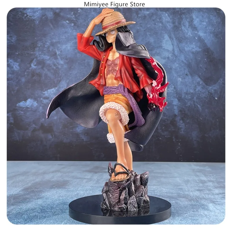 25 CM Een Stuk Luffy Staande Pose Anime Figuur Model Standbeeld Collectible Desktop Decoratie Gift