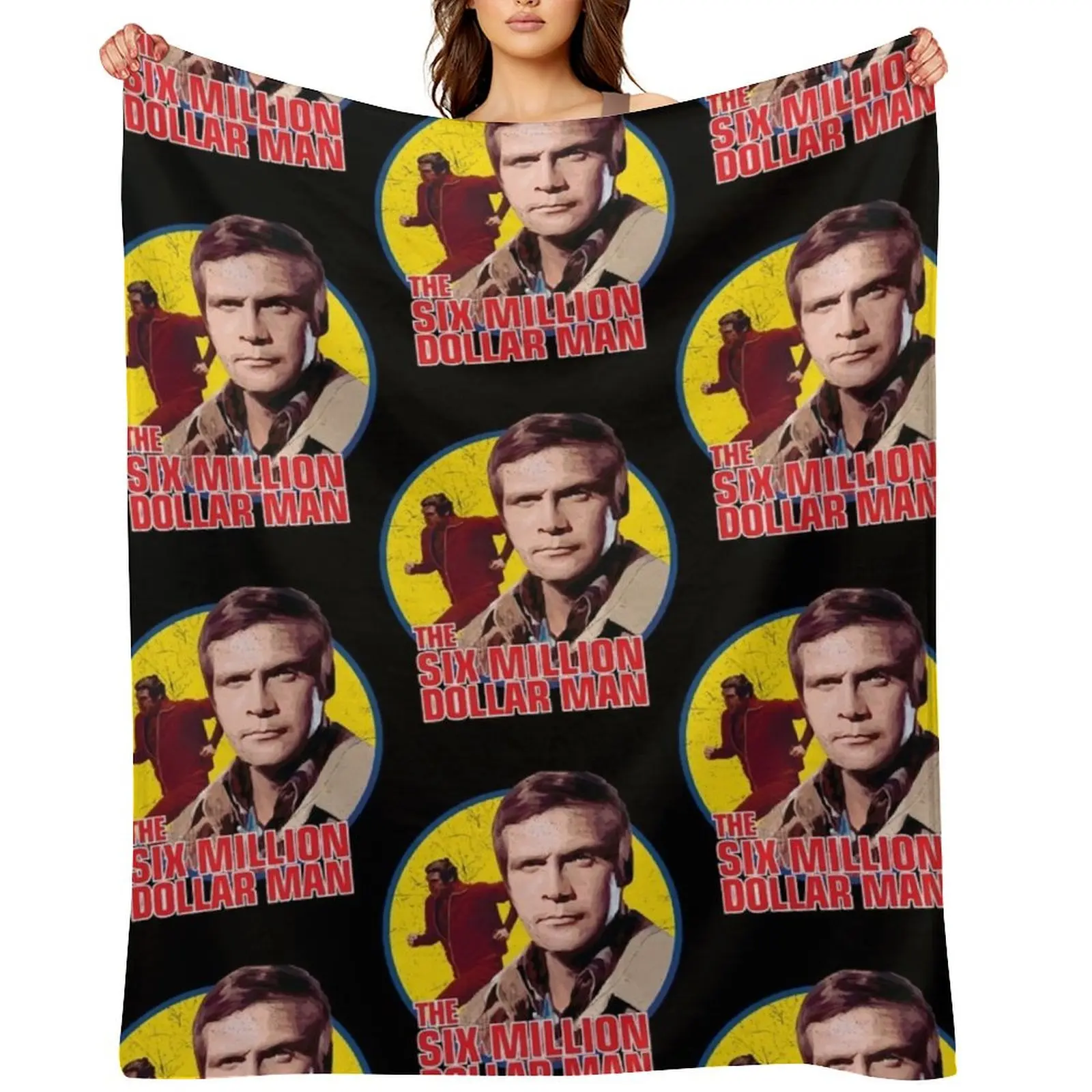 

The six million dollar man vintage Throw Blanket for babies Retros Cute Stuffeds Blankets
