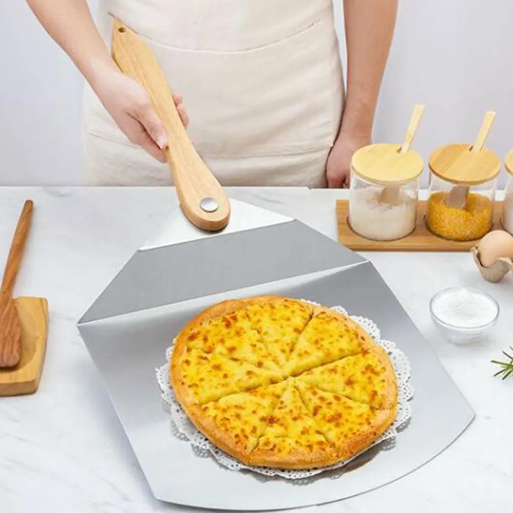 

Cake Transfer Spatula Baking Shovel Wood Kitchen Tool Foldable Pizza Strong High-quality Easy Storage Hanging Practical
