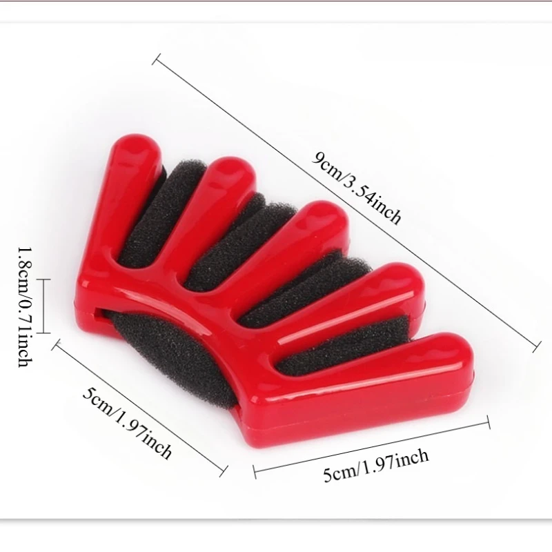 3PCS 5-Finger Sponge Hair Braiding Tool, DIY Wave Curly Twist Styling Kit, Manual Hair Weaver Crimper For Women Girls Party Trav - view 3