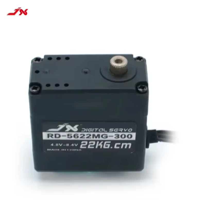 JX Servo RD-5622MG-180 RD-5622MG-300 180 / 300 درجة ترس معدني دقيق، أجهزة روبوت عزم دوران كبير، ترس توجيه مزدوج المحور