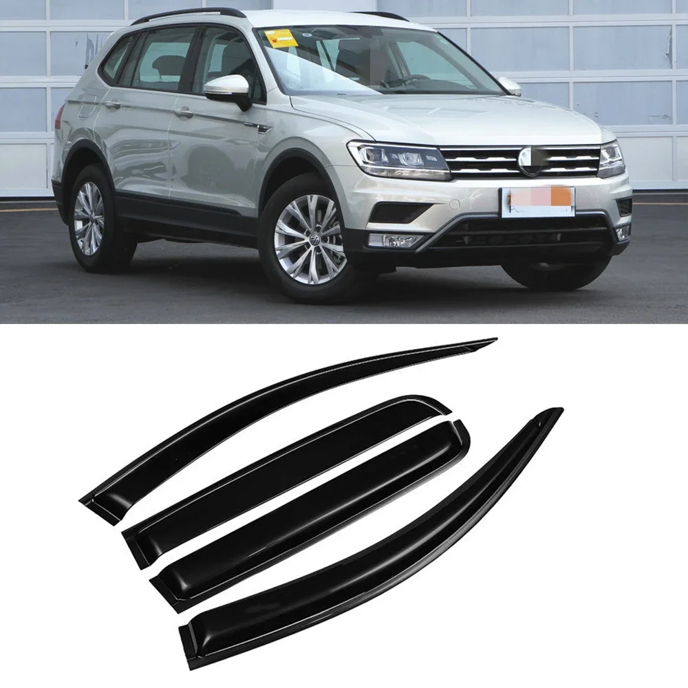 For Volkswagen VW Tiguan L 2017 2018 2019 2020 2021 Car Door Window Visor Wind Rain Sun Smoke Deflector Vent Shelter Body Kit