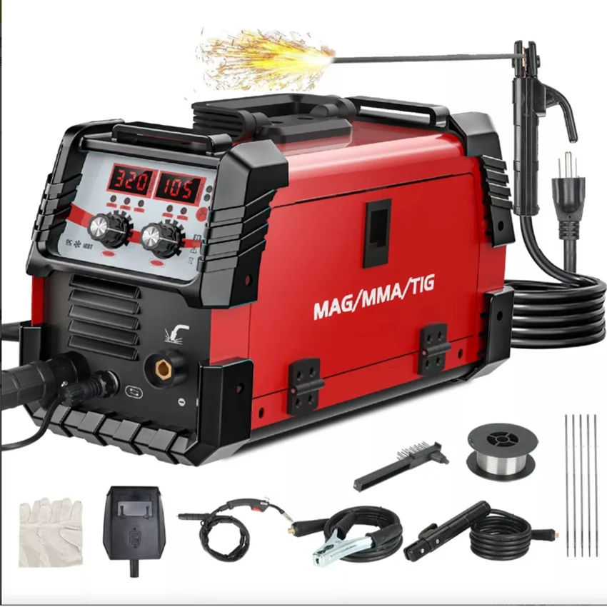 MIG MMA Welding Machine Non-Gas Manual Electric Welders 220V  Carbon Dioxide Protection Welding Equipment Portable Welders