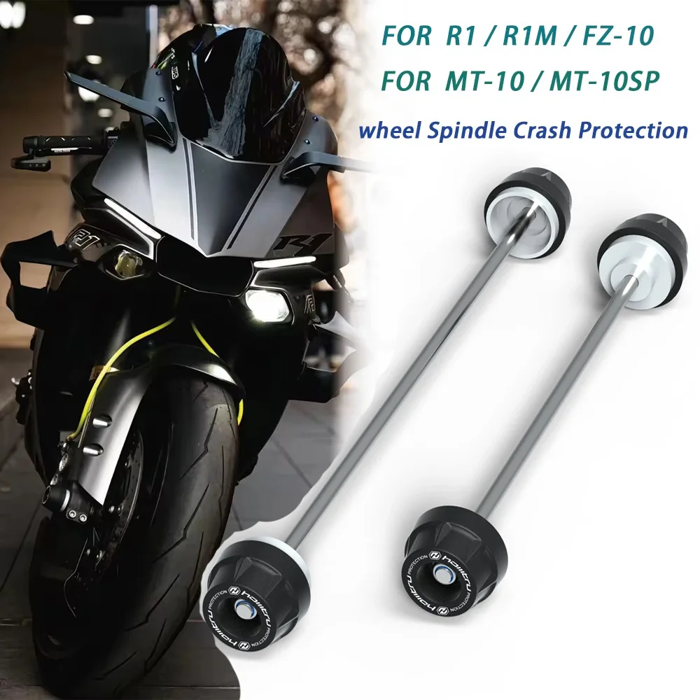 

R1 M 2024 Motorcycle Front Rear Axle Fork Crash Sliders Wheel Protection For Yamaha R1M MT10 MT-10 SP MT-10SP 2015-2023