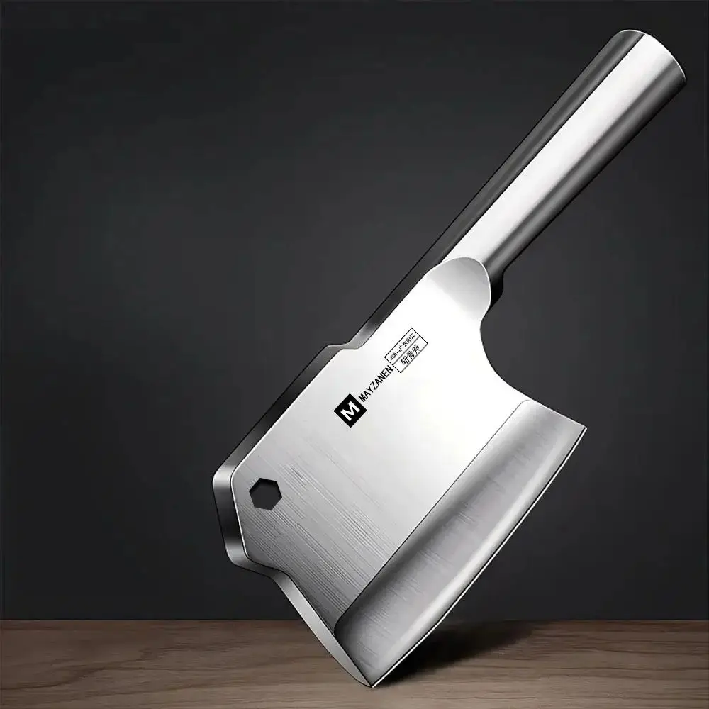 Bone Chopping Knife Meat Cleaver Anti-Slip Handle Heavy Duty Stainless Steel Cleaver Knife Cutting Bone For Kitchen/Restaurant