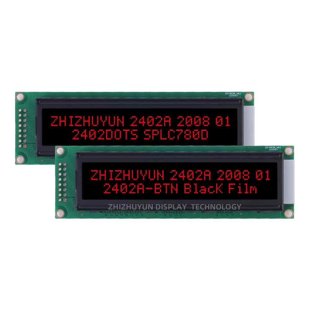 Imagem -05 - High Brightness Lcd Filme Preto Btn Texto Verde 24x2 Dot Matrix Screen Module Qualidade de Exportação 2402a