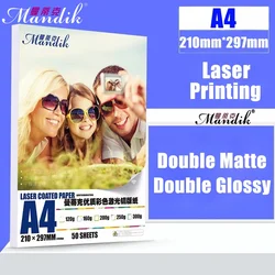 Premium A4 Double Sided Laser Photo Paper 120g 160g 200g 250g 300g Glossy/Matte Finish for High Definition Color Printing