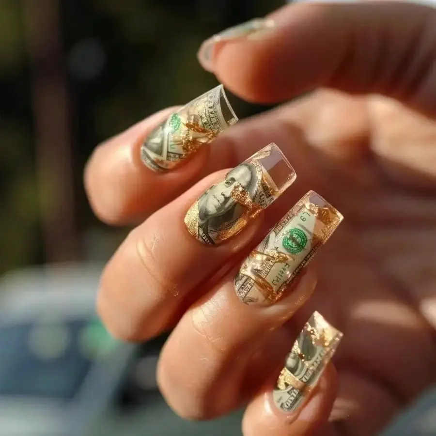 

24 шт. роскошных наклеек для ногтей в стиле балета, средней длины, съемные, многоразовые, безвредные, легко наносятся, подходят для женщин на каждый день, для вечеринок и свиданий, бесплатная доставка.