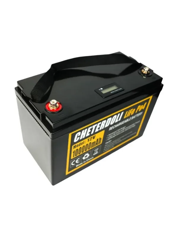 Batteria originale LiFePO4 12,8 V 100 Ah con protezione BMS Batteria al litio ferro fosfato 12 V RV Solar Camping Vehicle Duty Free