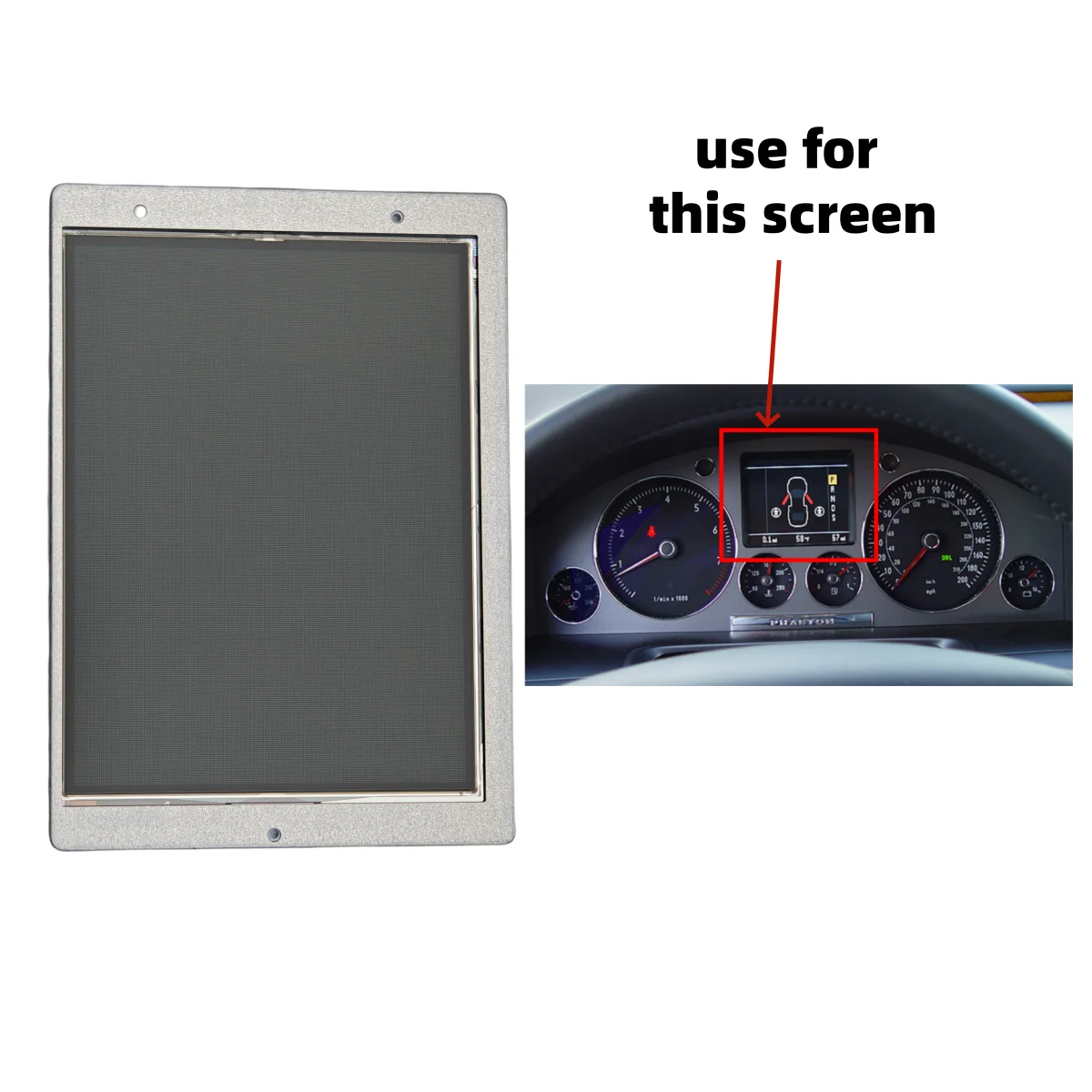 

LCD Display For Volkswagen VW Phaeton 2002-2016 Instrument Cluster Dashbaord 5" Inch Screen LQ050A5AG03