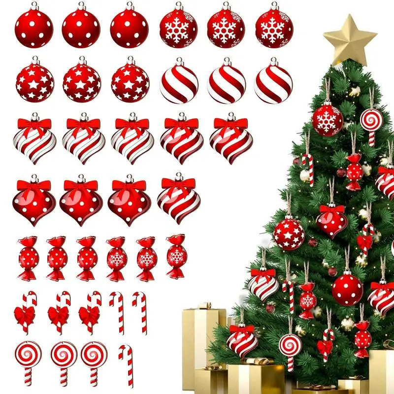 Candy Christmas Tree Ornaments Exquisite Portable Christmas Tree Hanging 2025 New Year Navidad Festival Hangers Home Decoration