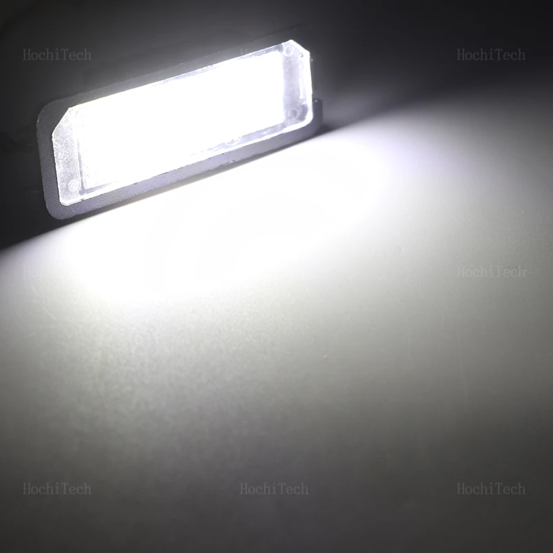 2x Number License Plate Light Lamp No Error LED 12V 6500k for VW Passat B6 CC Eos Golf 4 5 6 7 MK7 Polo Superb Seat Leon Altea