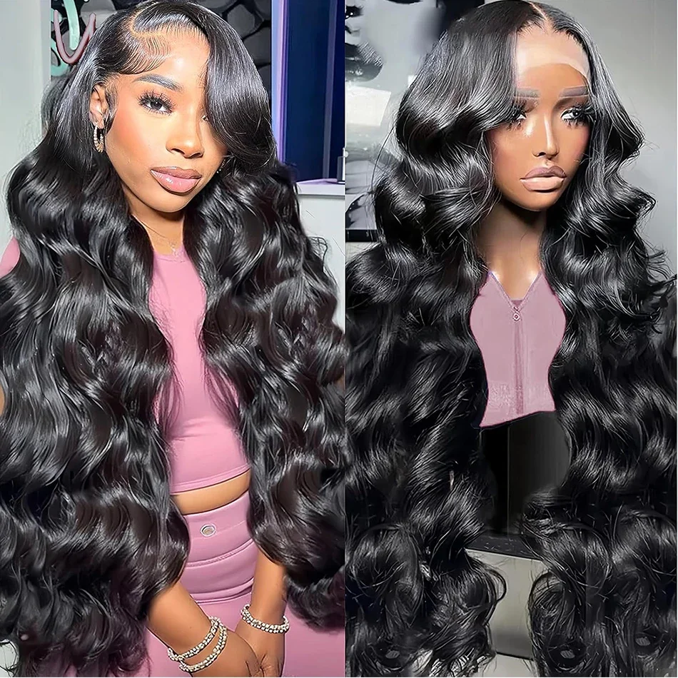 200 Density Ready To Wear 13x6 Lace Wig Human Hair Wig HD Transparent Lace Body Wave No Tangle Wig PrePlucked Ready To Go Wig