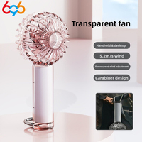 Handheld Portable Cooling 1200mAh USB Rechargeable Persona Mini Small Pocket Fan With 3 Speeds For Travel/Outdoor/Office/Home