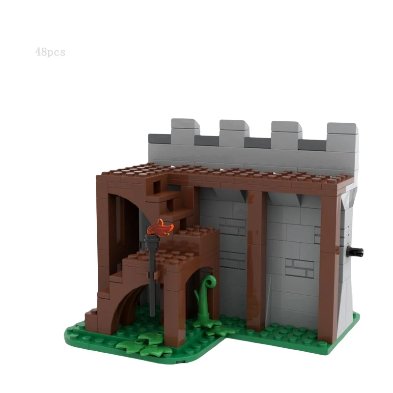 2022Newest Hot Selling Medieval Castle Architecture MOC Bricks Fan Uys Modular Castle Street View Model DIY Puzzle Adults Toy Gi