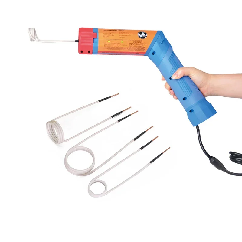 1100 واط المغناطيسي جهاز تسخين حثي عدة 110 فولت/220 فولت السيارات عديمة اللهب الحرارة التعريفي آلة التدفئة 3 لفائف أداة إصلاح السيارات