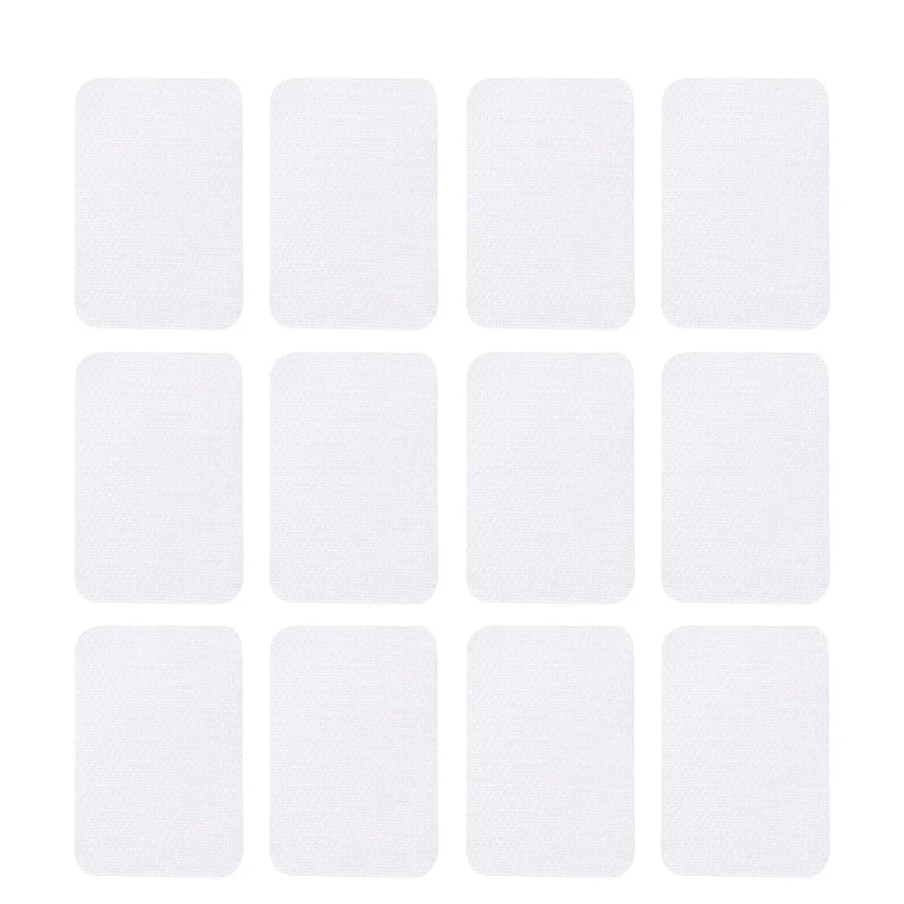 

30PCS Anti-Skid Hook and Loop Carpet Stickers Nonslip Adhesive Rug Fixation Stickers Tapes (White, 40x60mm)
