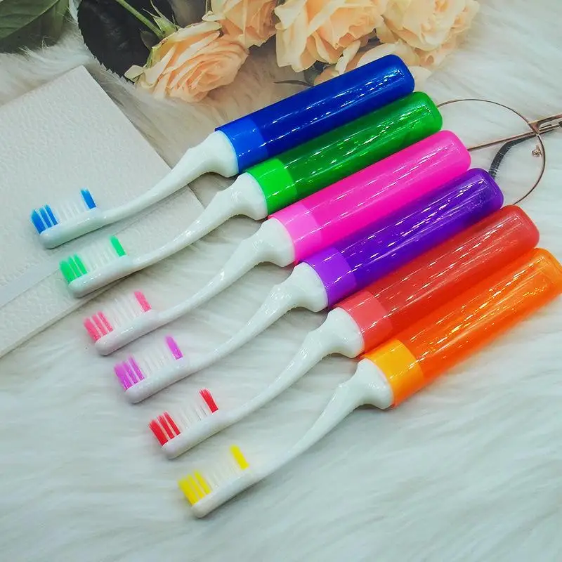 Hiking Tooth Brush Tooth Cleaning Tools Folding Toothbrush Hygiene Oral Portable Disposable Foldable Travel Camping Toothbrush