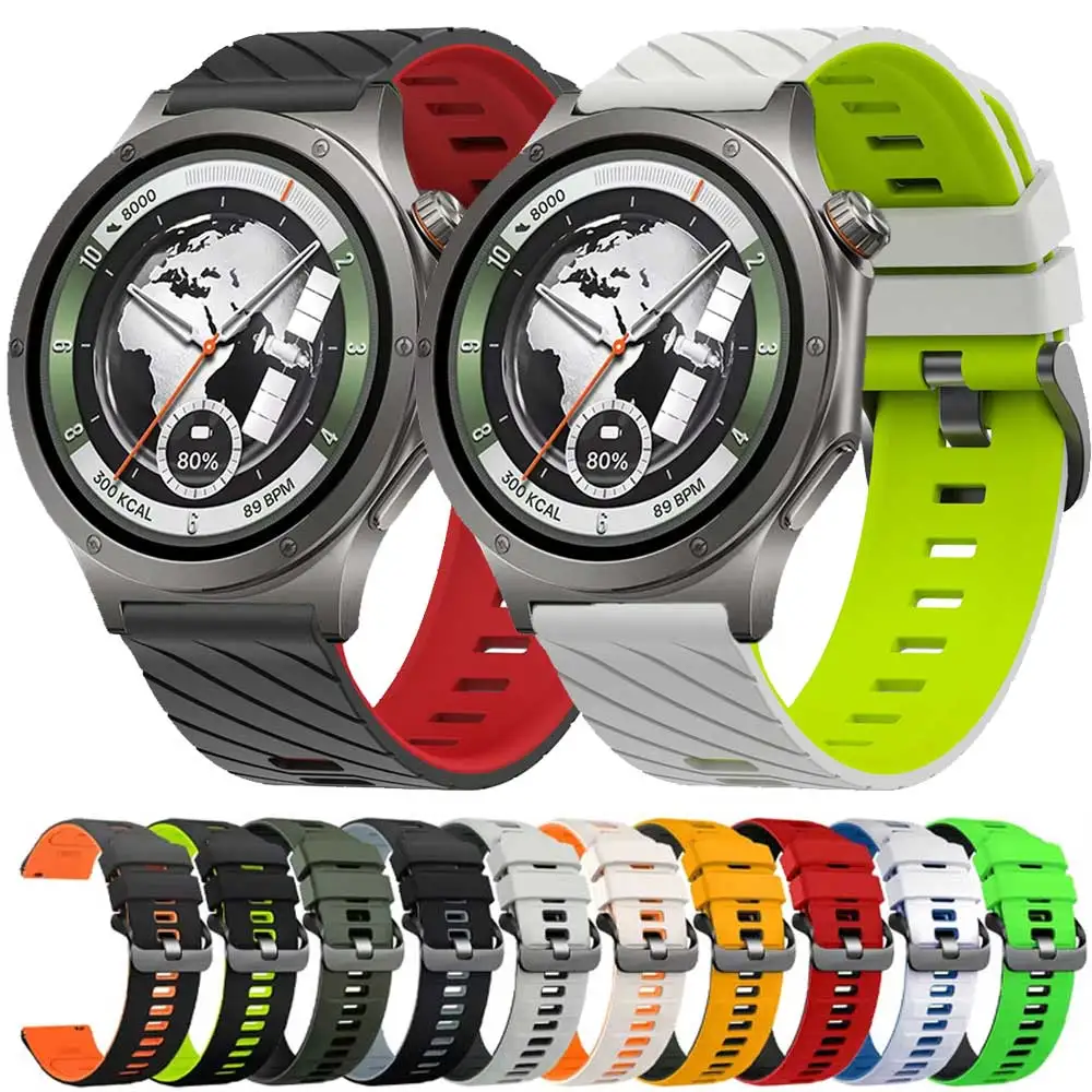Bracelet en Silicone de 22mm pour montre OnePlus 4/Lite, Bracelet de remplacement pour montre OPPO X3 X2 X S/Oneplus Watch 2 2R