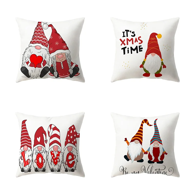 Christmas Themed Pillowcases Car Accessories Office Santa Claus Living Room Sofa Home Pillowcases