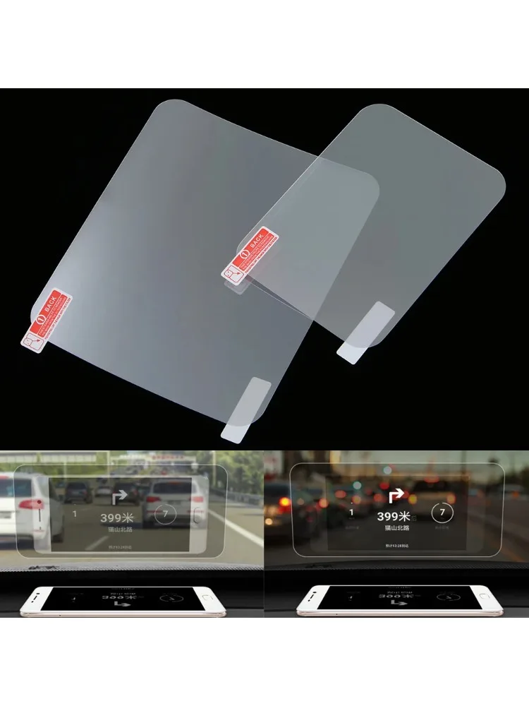 Neue reflektierende Windschutzscheibenfolie für Head-Up-Display (HUD), transparenter Windschutzscheibenaufkleber, Autozubehör