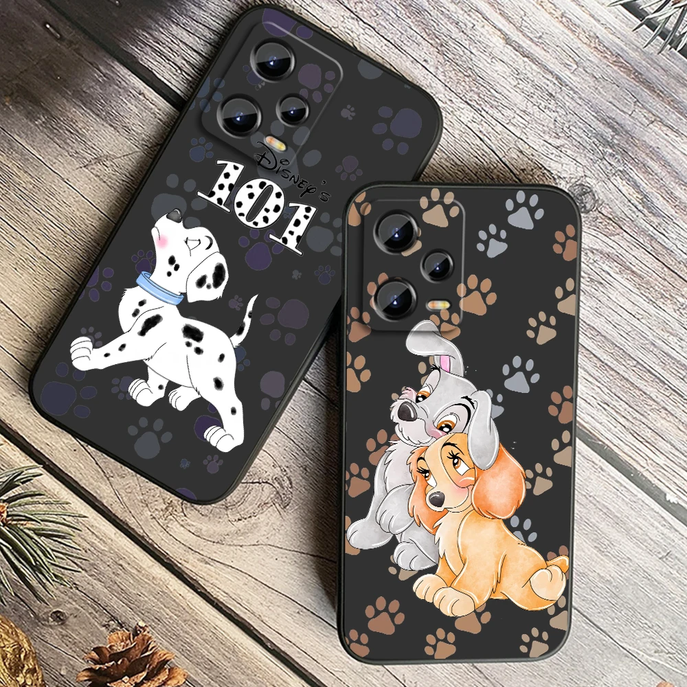 101 Dalmatians Love For Xiaomi Redmi Note 13 12R 12 12S Turbo 11 11T 11S 10 10S Pro Plus 5G Black Cover Phone Case