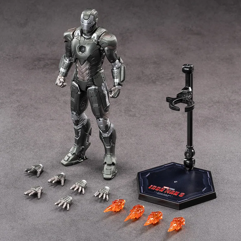 Zhongdong Marvel Iron Man MK14 Action Figure Movable Joints Mecha Collectible Model Desktop Decoration Gift For Fans view 5