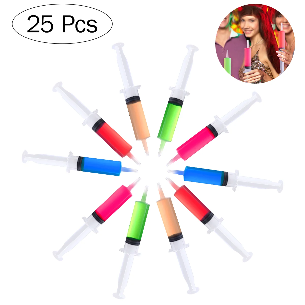 BESTONZON 25PCS Shot with Caps Reusable Perfect for Halloween Tailgates and Bachelor Parties (60ml)