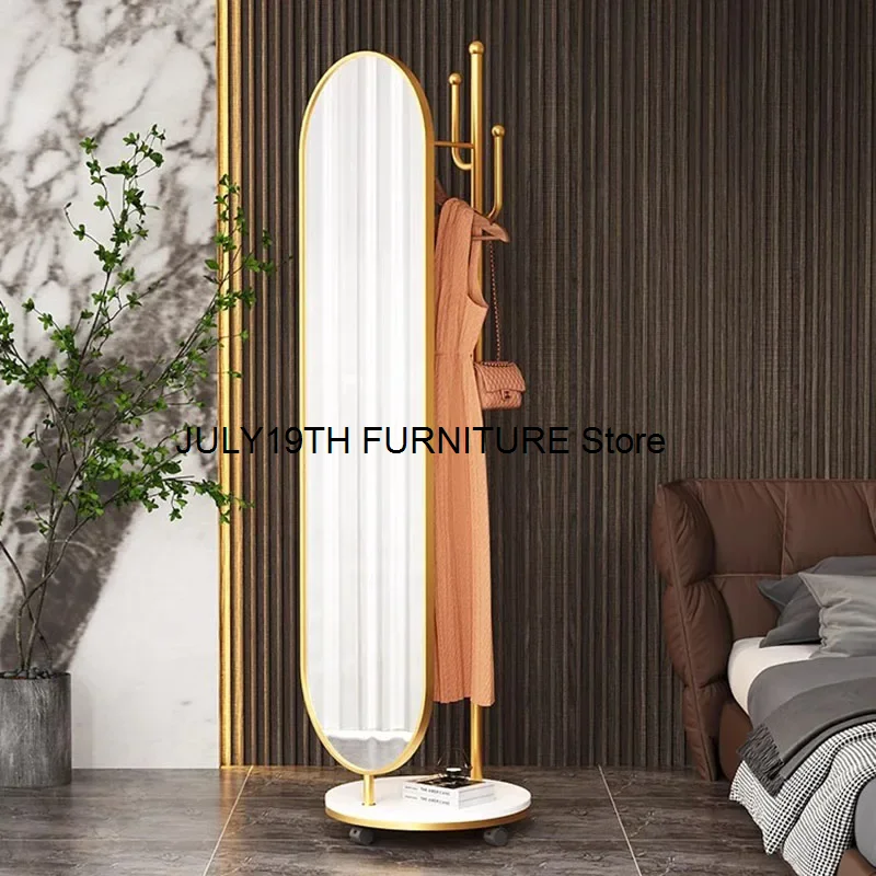 

Portable Mirror Coat Racks Nordic Display Standing Organizer Coat Racks Open Floor Hanging Bedroom Porte Manteau Home Furniture