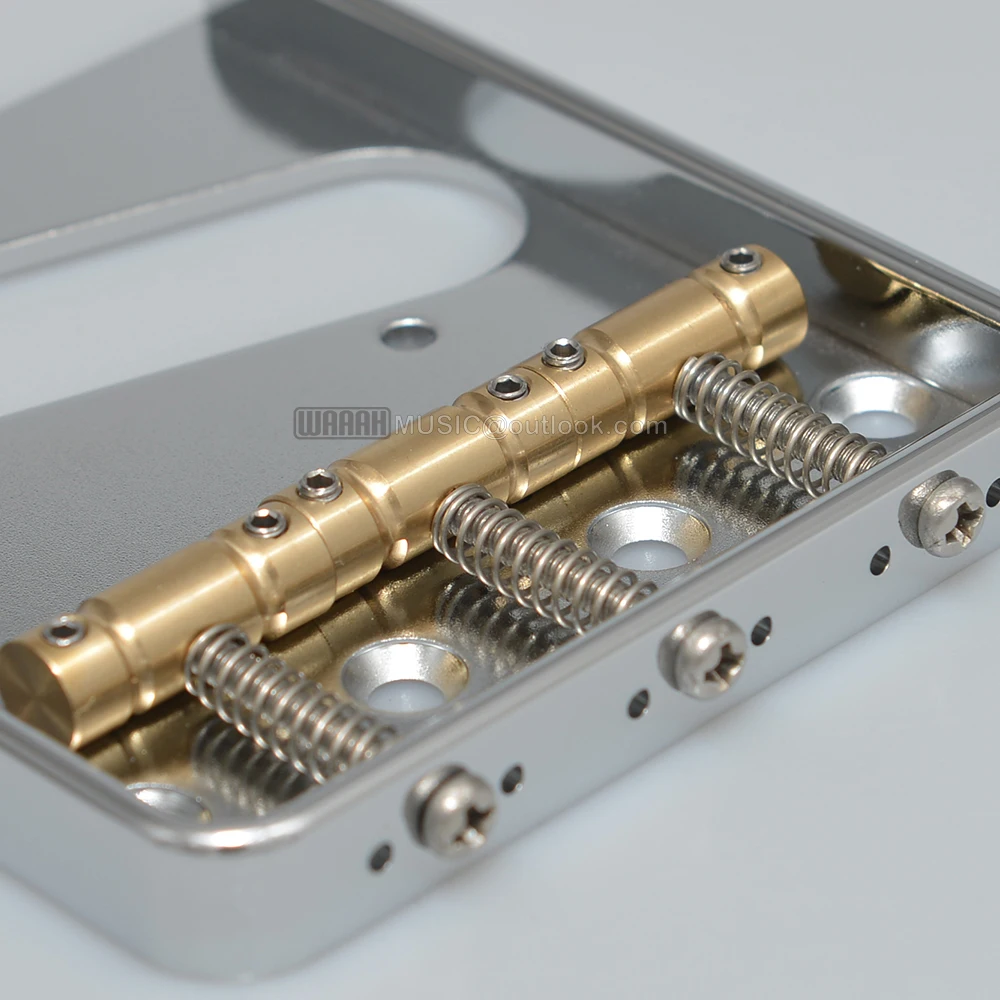Clearance sale!TL Bridge Aluminum Alloy Base Brass Saddles 3-Saddles for TLcaster Style Guitar Electric Guitar Bridge