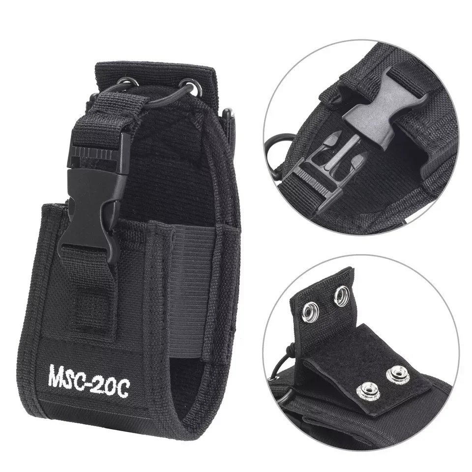 MSC-20A MSC-20B MSC-20C MSC-20D MSC-20E Black Nylon Bag Holster Carry Case for Baofeng Motorola Kenwood Wouxun ICOM YAESU Radios