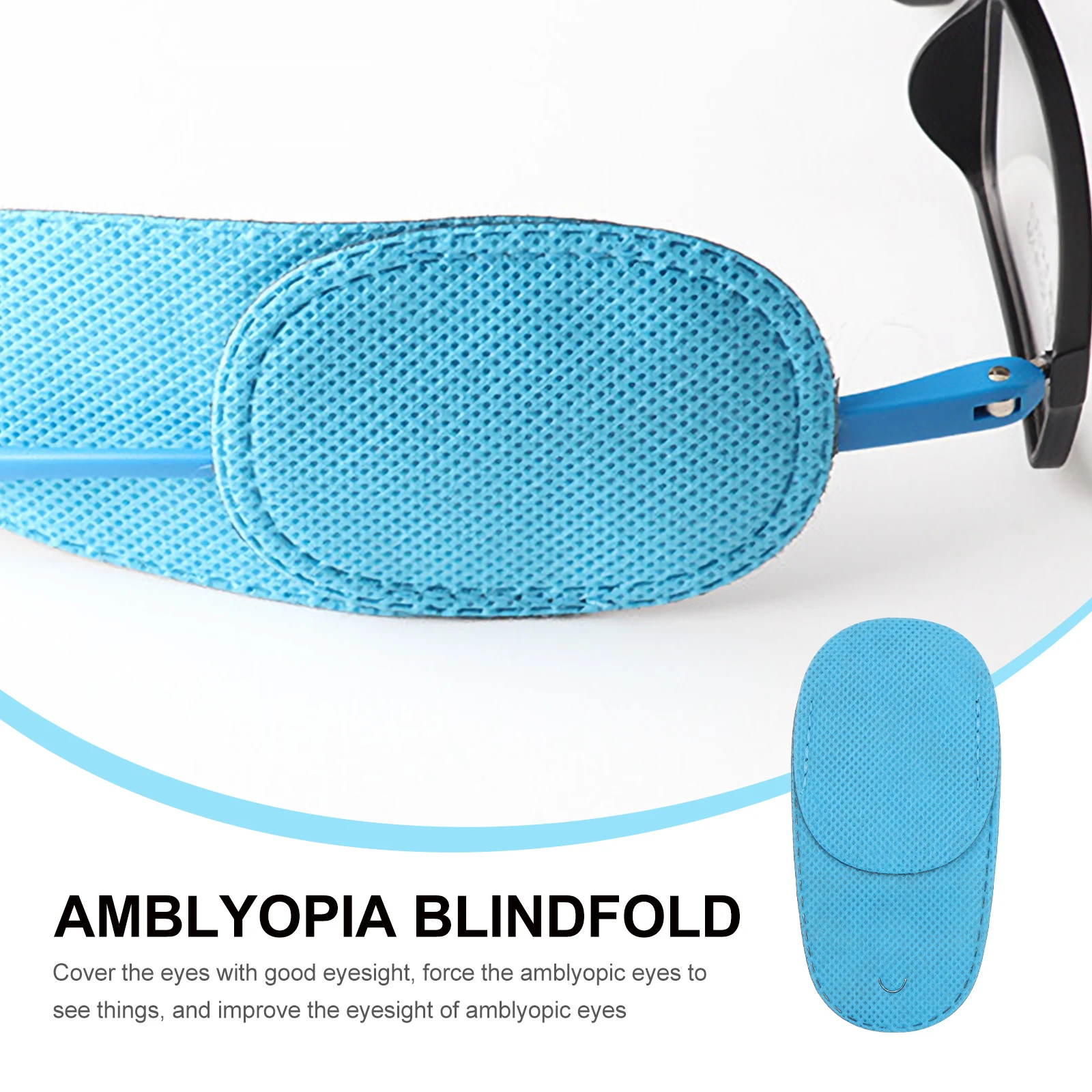 6pcs Pediatric Eye Patch for Kids Amblyopia Reusable Comfortable No Light Leak Shielding Layer Lazy Eye Patches Monocular Child