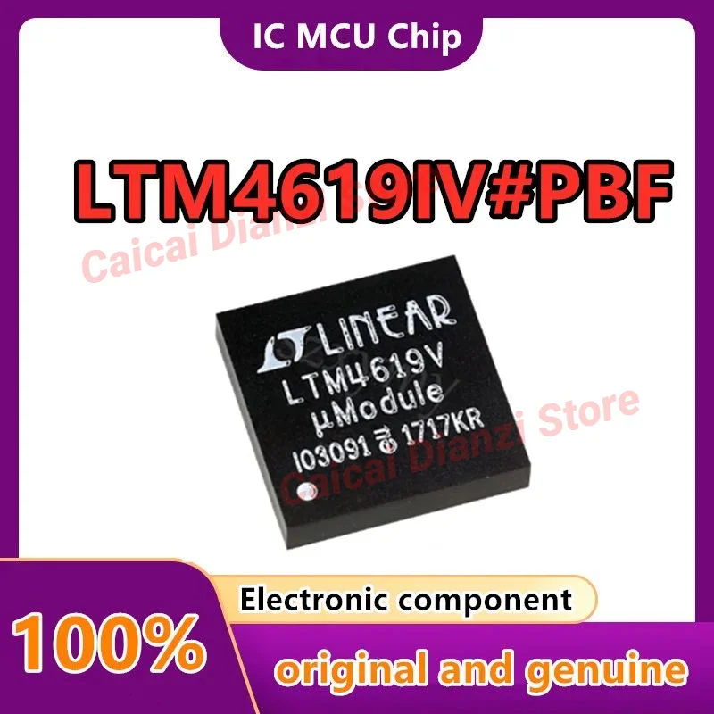 

5Pcs/Lot LTM4619IV#PBF LTM4619IV Non-Isolated PoL Module DC DC Converter 2 Output 0.8 ~ 5V 0.8 ~ 5V 4A, 4A 4.5V - 26.5V Input