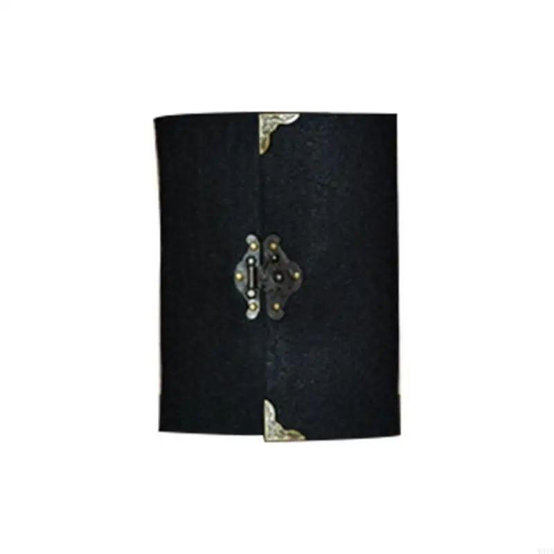 สมุดบันทึกการเดินทางย้อนยุค M5TB พร้อมล็อคสำหรับคีย์ไดอารี่ Planner วารสาร Notepad Kraft Paper Business Business