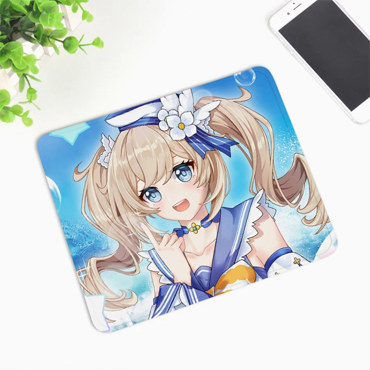 Anime Genshin Impact Yanfei Barbara Kamisato Ayaka Cosplay Gift Small mousepad placemat Office Wrist Rest Rubber Pad Gel Mouse