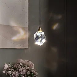 Crystal LED Chandelier Lighting Home Decor Pendant Lights Fixtures Dining Room Bedroom Beside Restaurant Bar Hanging Lamp Shades
