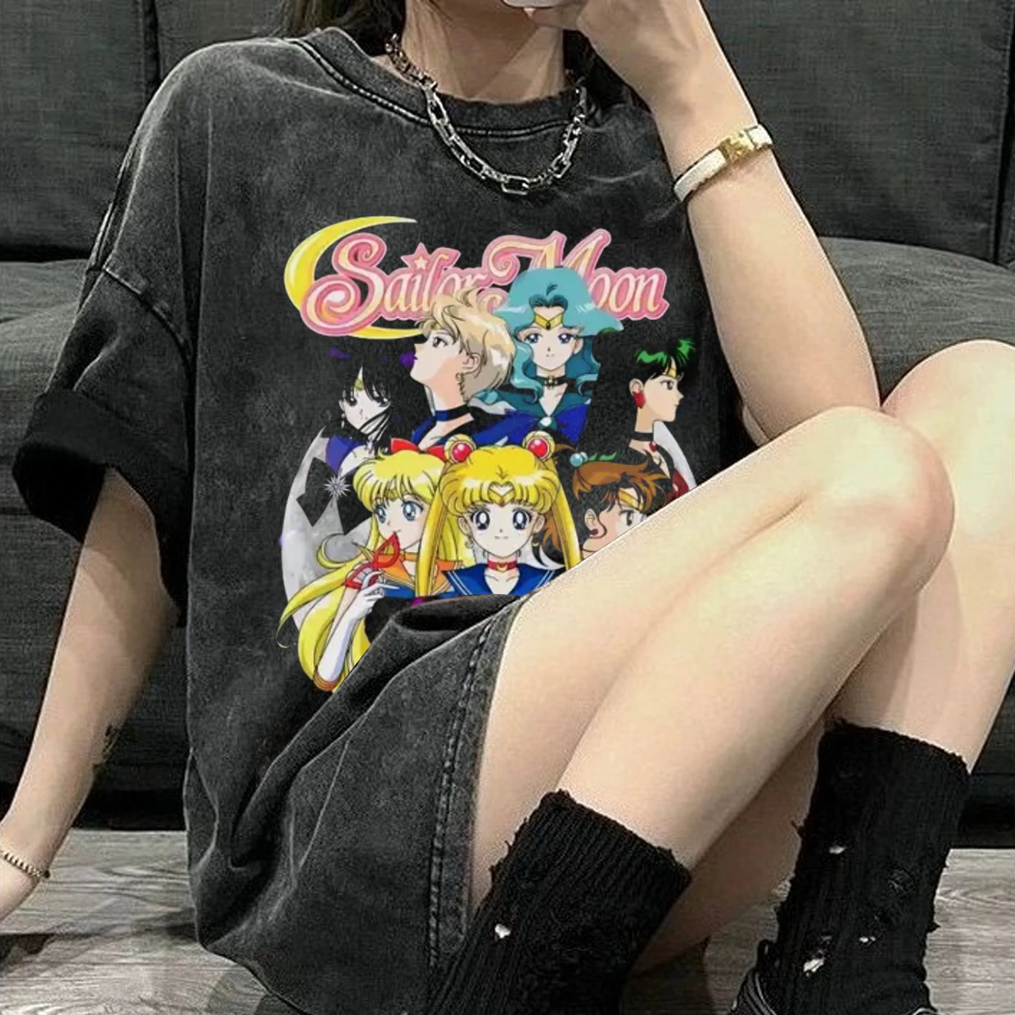 Koszulka Sailor Moon w stylu v – Anime Cosplay Couple recenzja i cena