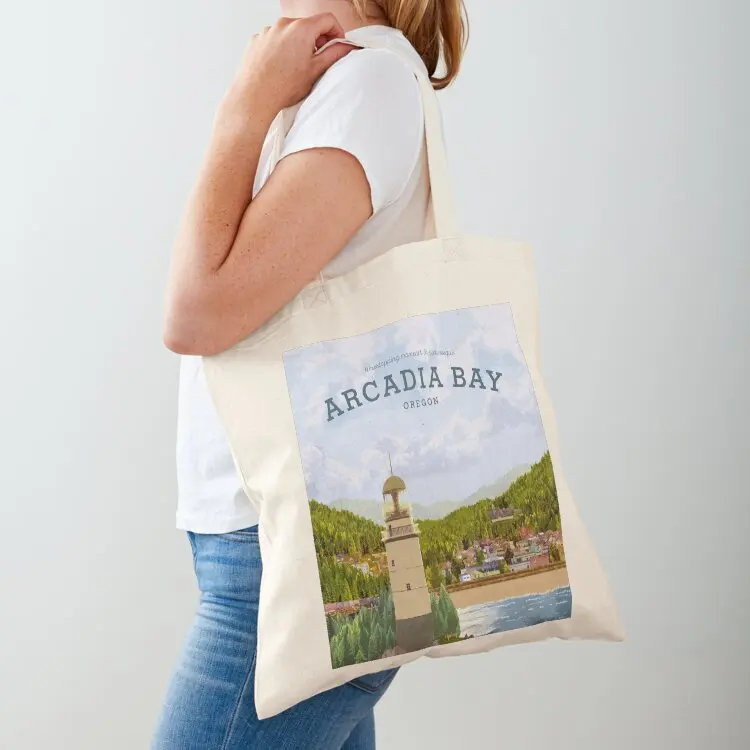 

Life is Strange - Arcadia Bay Travel Poster (Day) Tote Bag Lady bags female bag canvas tote bag reusable grocery bags