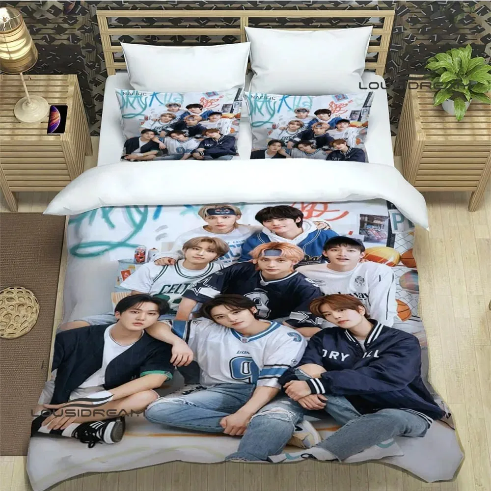 

KPOP S-Stray-K-Kids Print Bedding Sets Exquisite Bed Supplies Set Duvet Cover Bed Comforter Set Bedding Set Luxury Birthday Gift