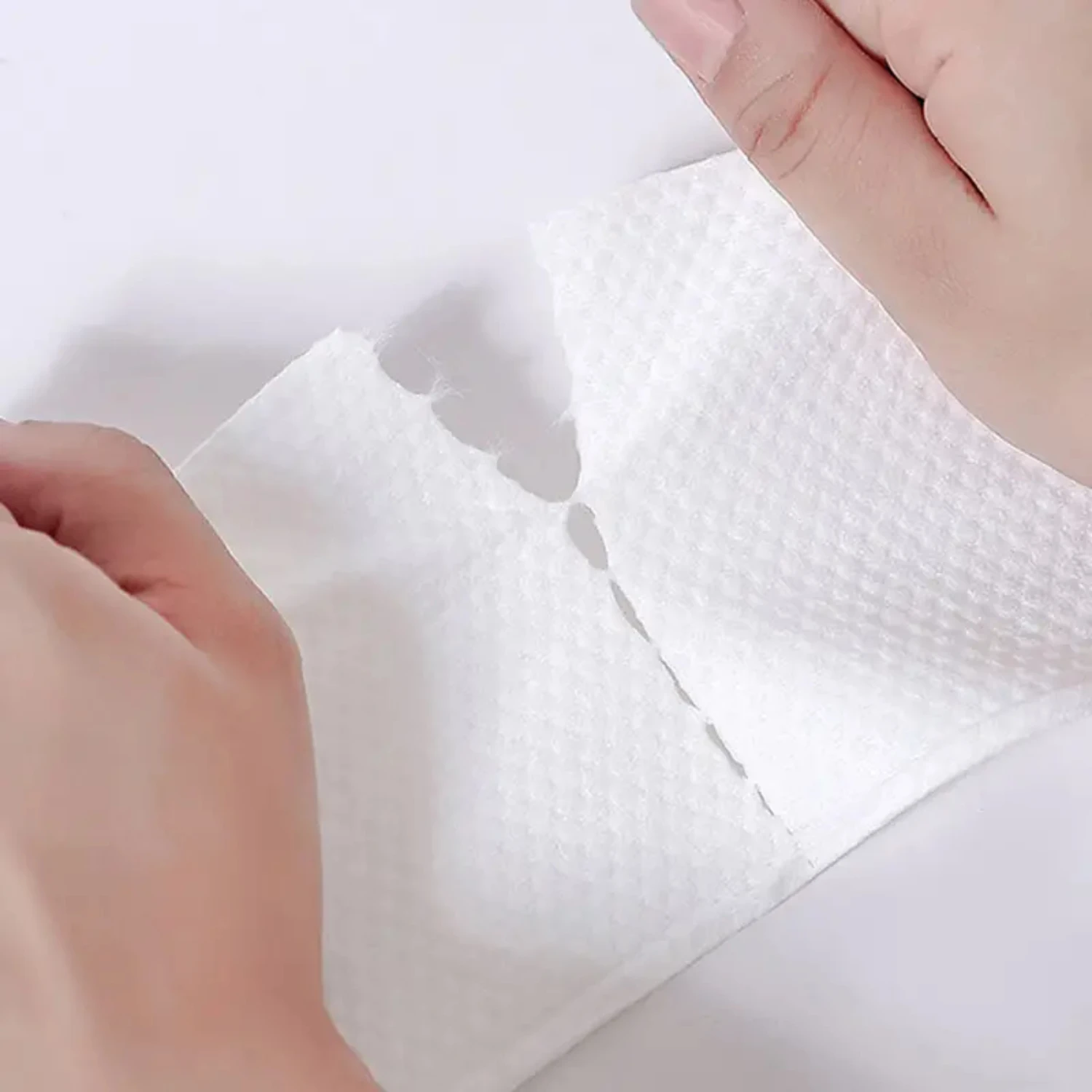 Soft, Gentle and Lightweight Disposable Face Cleaning Towel - Absorbent 520g Cotton Facial Tissue for Skincare Routine - Multipu