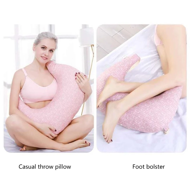 Multifunction Nursing Pillow Baby Maternity Breastfeeding Pillow Adjustable Pregnant woman Waist Cushion Layered Washable Cover