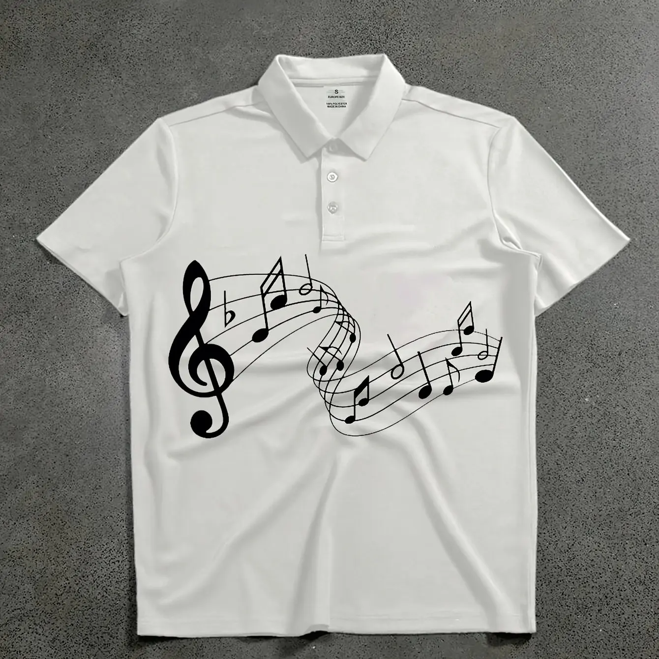 Men's Short Sleeved Shirt T-shirt Polo Shirt Skull Pattern Print Cool Motorcycle Style Loose Fit Micro Elastic Fabric