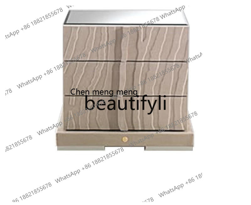 

e8000 Элитная прикроватная тумба-комод в стиле лайт-люкс