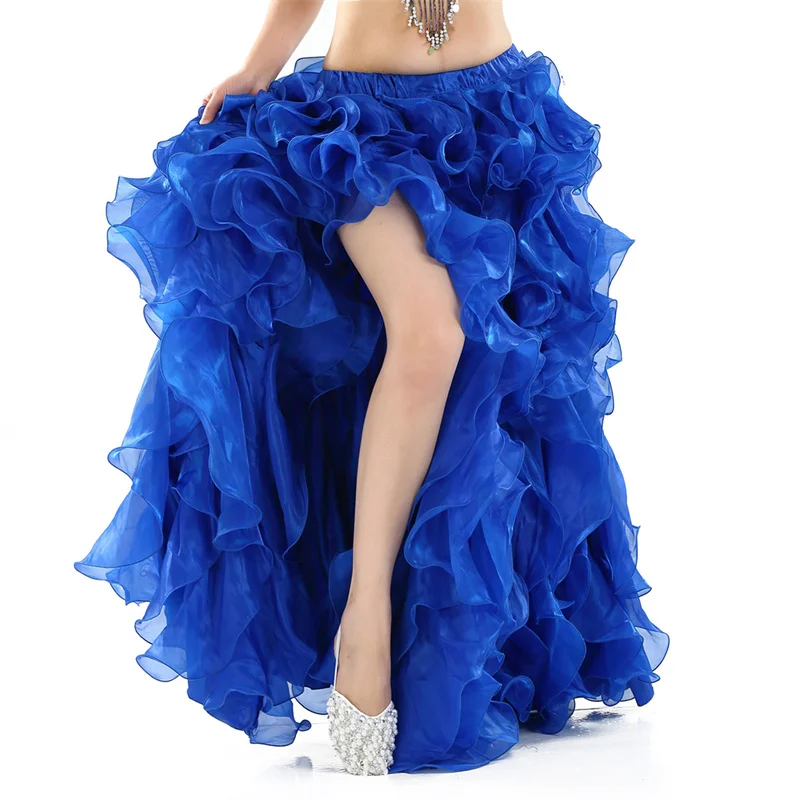 Women Elegant Belly Dance Wrap Skirt Sexy Adult Spilt Spanish Korean Dancing Lesson Wear Costume Dress Practice Clothes Suits