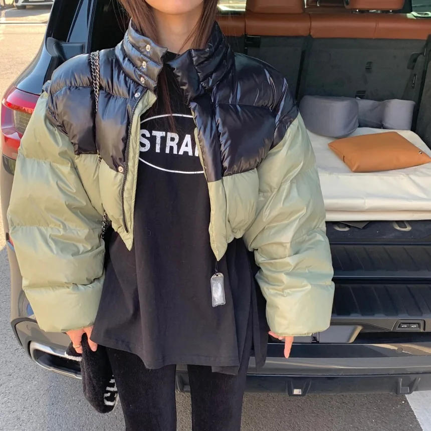 

Женская модная короткая куртка Dongda Gate из хлопка с отстегивающимися рукавами, французский стиль, свободный крой, теплая подкладка