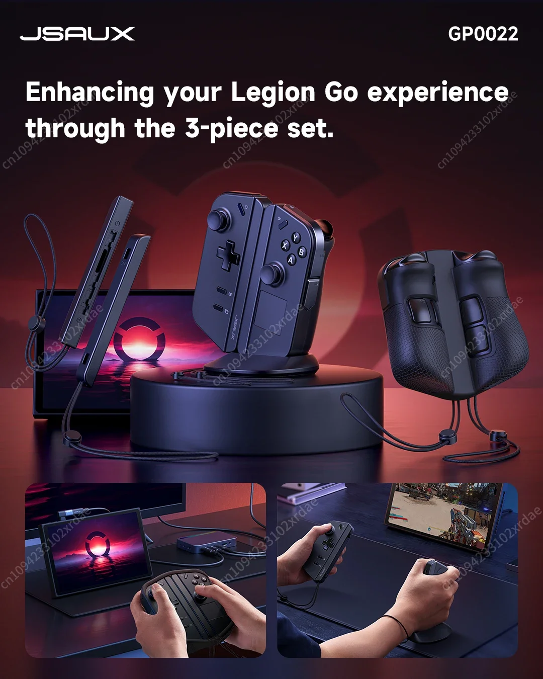 

Handle Strap Set for Legion Go (Handle Strap,Support Base, Silicone Protective Cover),Protective Cover for Legion Go Accessories